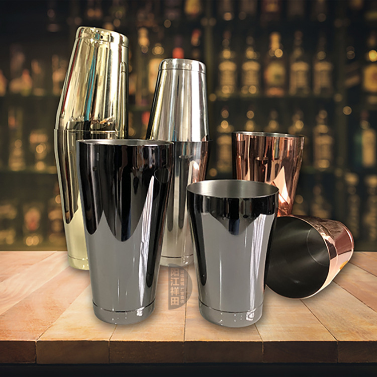 阳江祥田厂家 304波士顿杯调酒器 摇酒壶 摇酒器 雪克杯量大从优