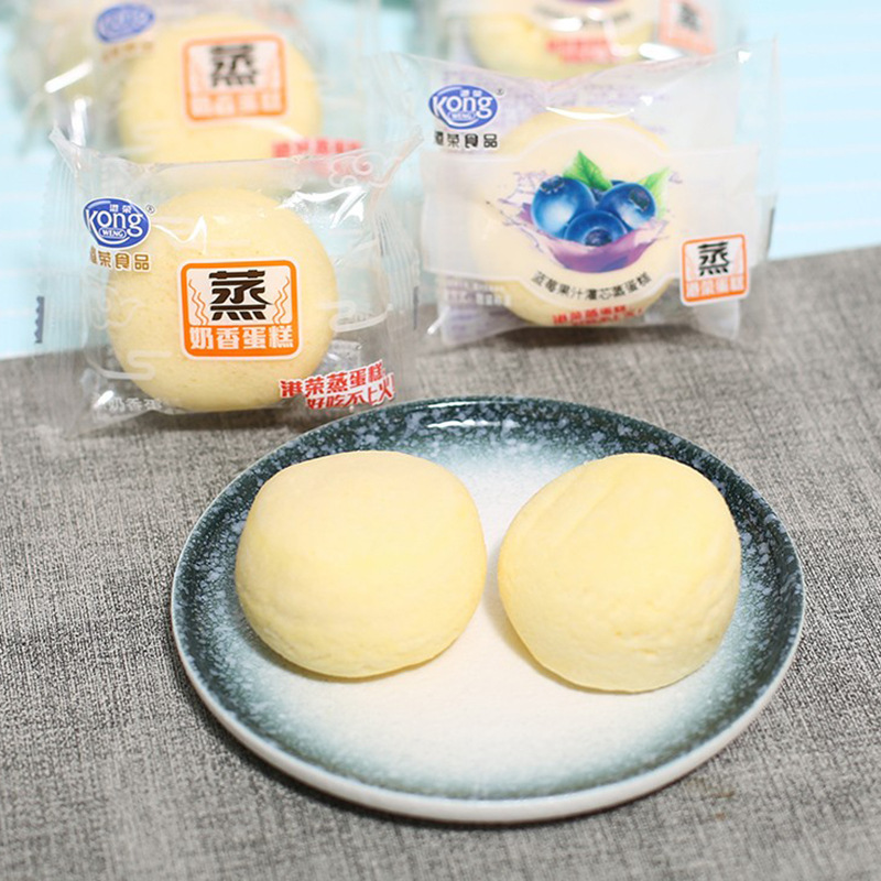 港荣小小蒸蛋糕乳酸菌小口袋早餐酸奶吐司蛋糕点面包零食