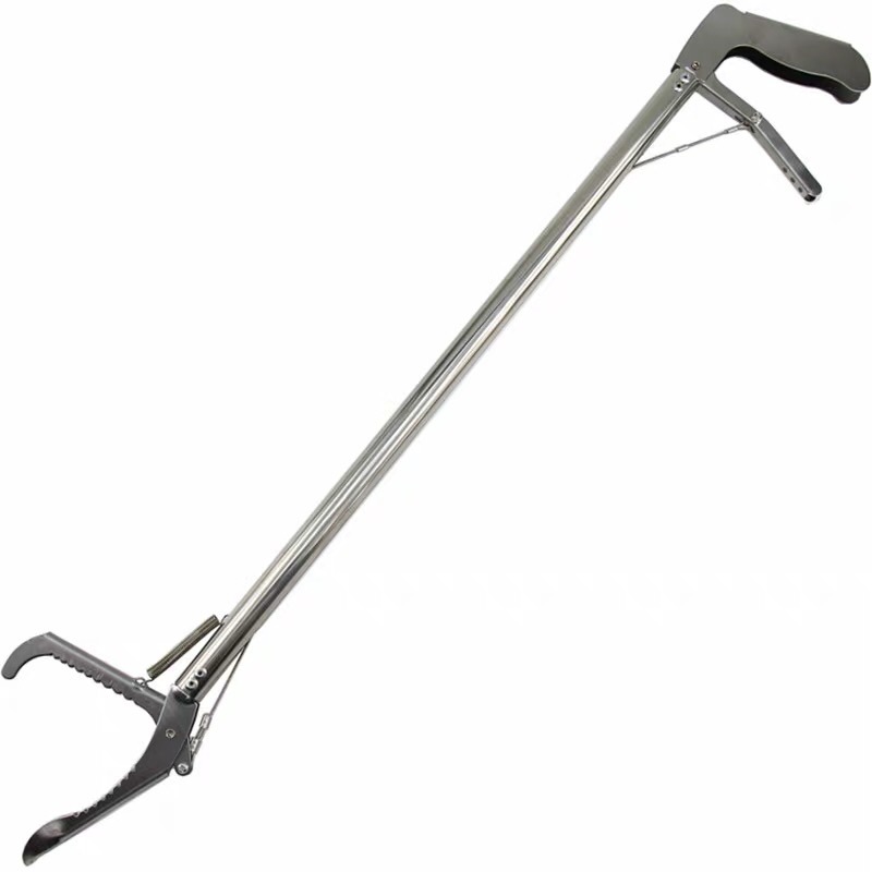 新款夹鱼钳夹加长黄鳝夹子泥鳅钳不锈钢折叠户外鳝鱼工具