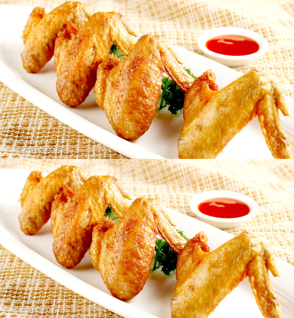 调制蒜香味鸡全翅腌制半成品茶餐厅休闲小吃外卖店油炸烧烤半成品