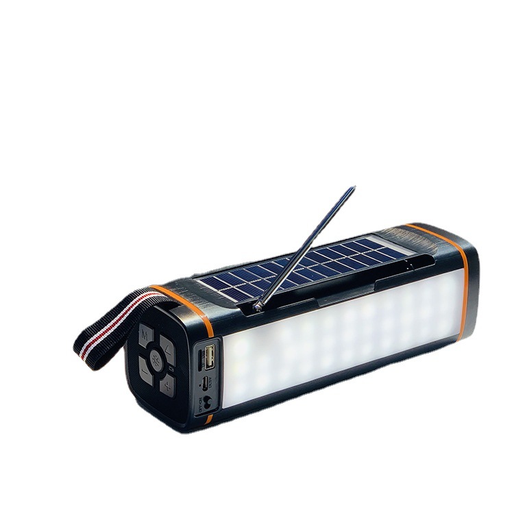 LP-V31 Solar Bluetooth Speaker Outdoor Radio Torch Portable Audio Player Voice Prompt Call