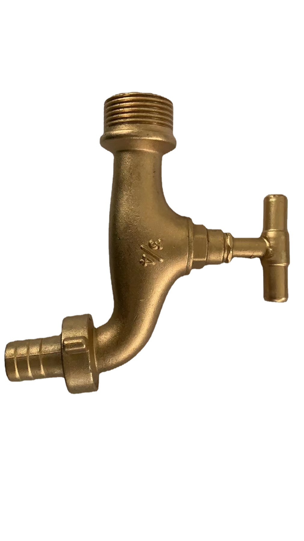 Cross-Border South America Zinc Alloy Tap Ball Valve Faucet 3/4nf Quick-Opening Copper-Plated Faucet