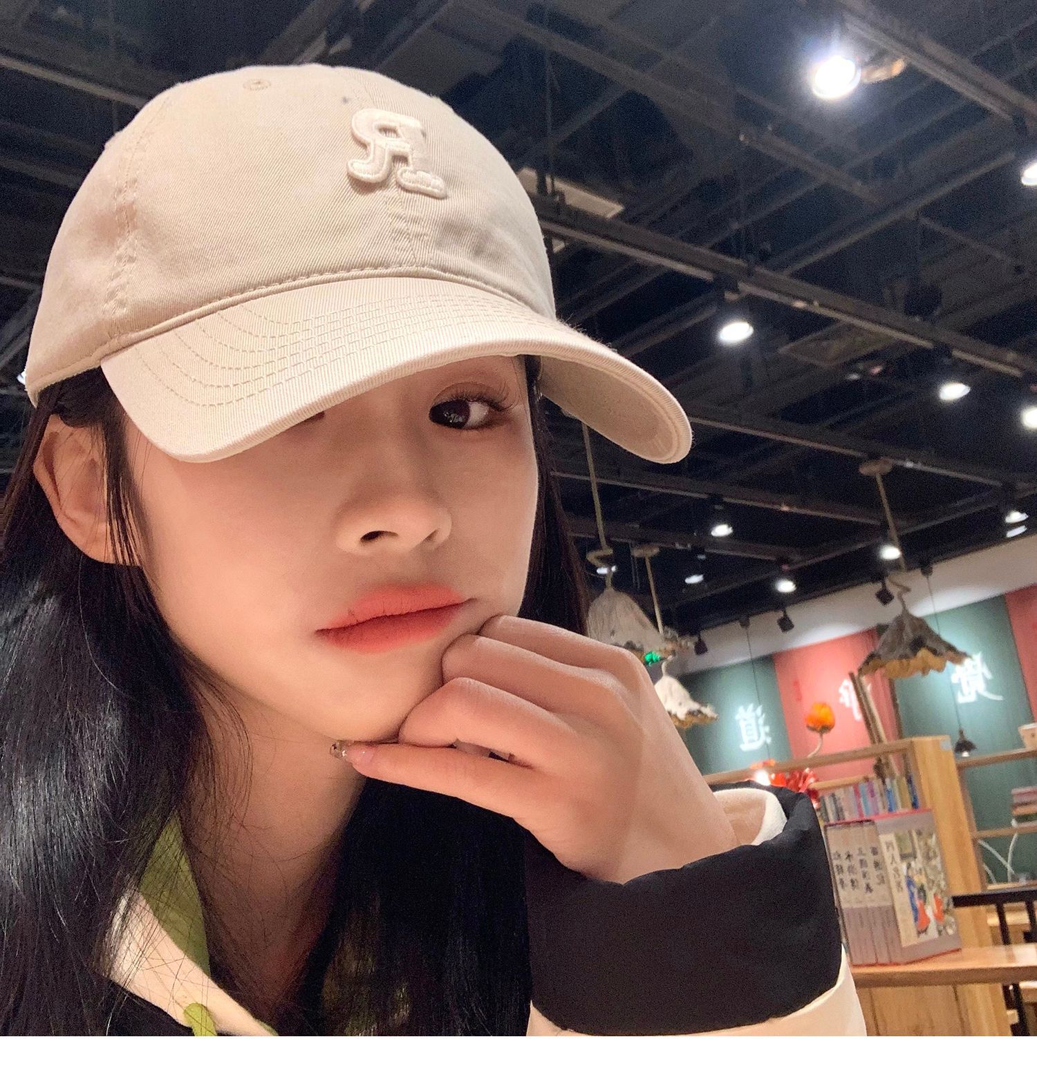 卡其色鸭舌帽女夏季软顶大头围男女通用显脸小帽子棒球帽ins潮牌