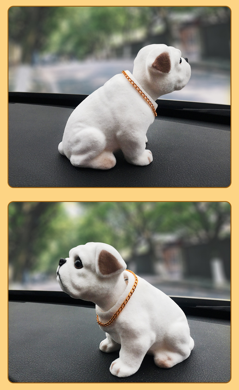 摇头狗 创意点头公仔装饰品用品娃娃 汽车用品摆件树脂小狗狗