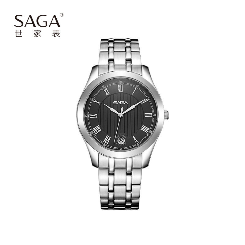 saga世家男女情侣款手表简约经典正品品牌石英表防水对表名牌礼物