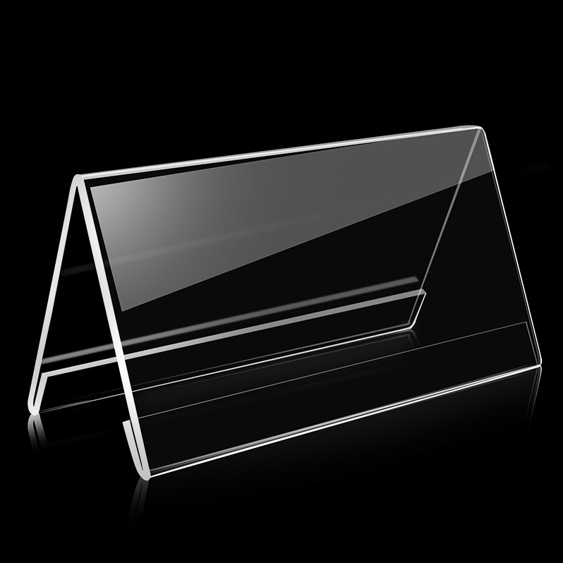 亚克力桌牌座位牌办公会议室牌台卡嘉宾牌三角双面水牌台牌