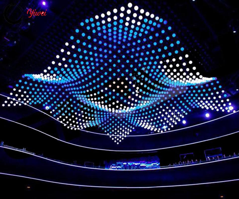 舞台灯led升降球动态升降彩球led空中悬浮彩球酒吧灯