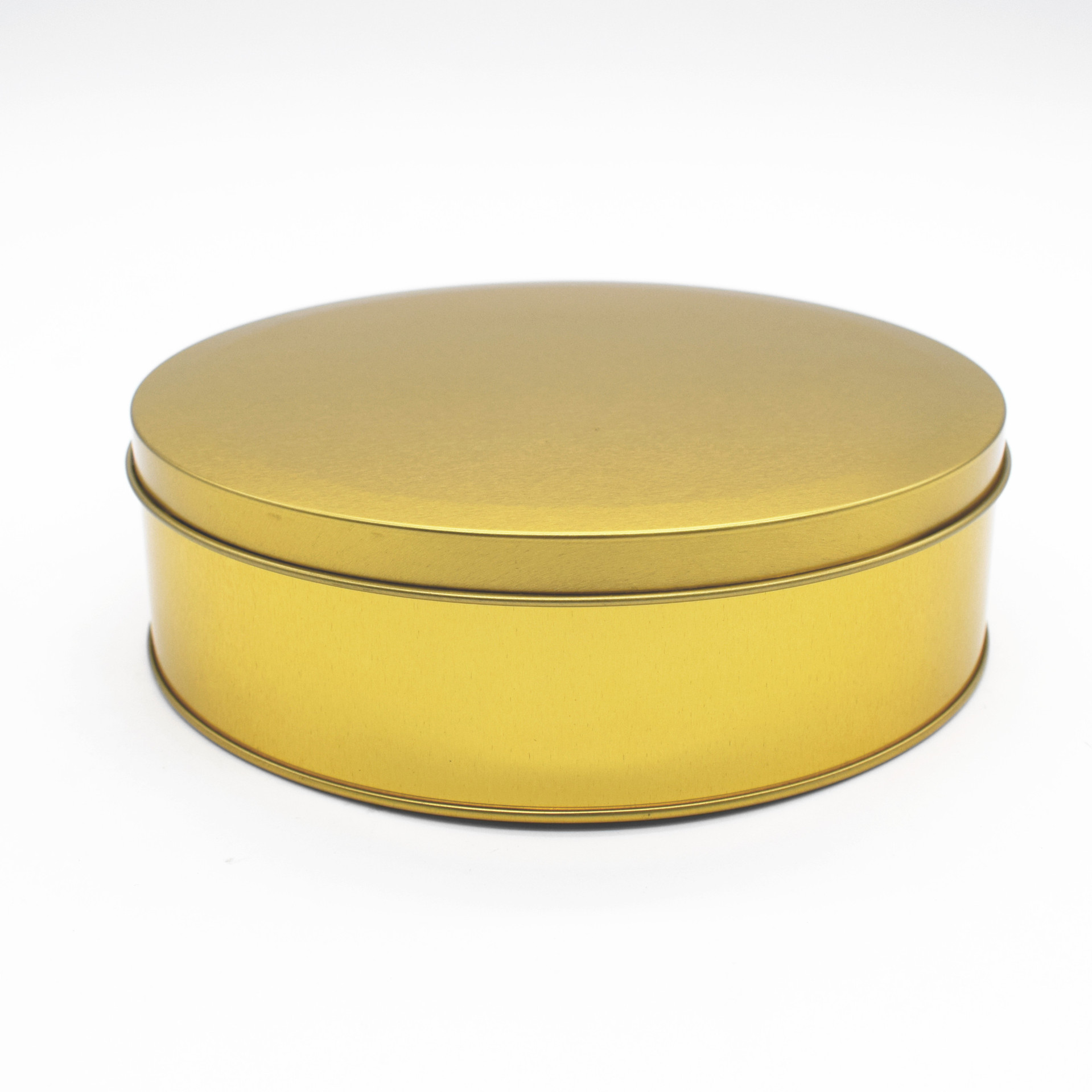 6寸圆形马卡龙曲奇饼干马口铁圆罐 雪花酥新年喜糖伴手礼品铁盒