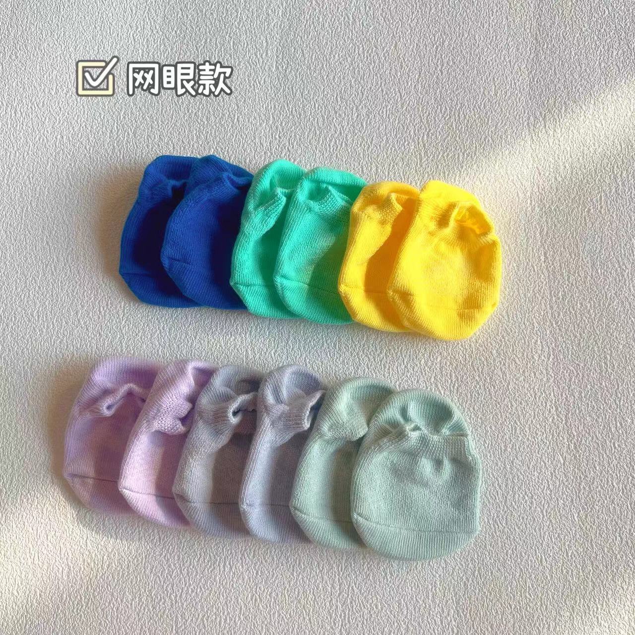 Spring and Summer New Children's Socks Ins Baby Children Pure Color Low-Cut Liners Socks Dispensing Breathable Baby Socks Wholesale Room Socks