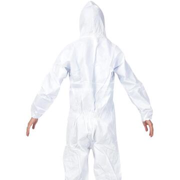 4510防护服连体带帽防尘服化学实验服喷漆油漆工作静电衣防化服