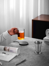 4IQO批发玻璃泡茶杯男女办公室个人专用水杯大容量带盖茶水分离杯