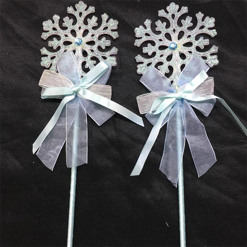 新款雪花仙女棒冰雪奇缘魔法棒万圣节舞会派对雪花仙女棒儿童饰品