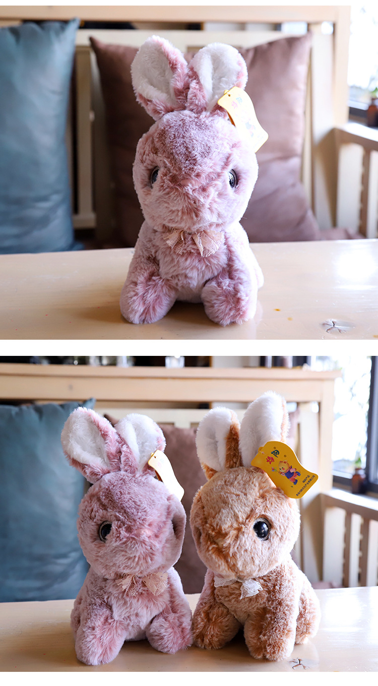 批发可爱小兔子女孩公仔布偶超萌少女心礼物送闺蜜玩偶布娃娃兔兔