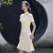 2023年日常可穿时尚中国风复古旗袍女新款改良版连衣裙年轻款少女