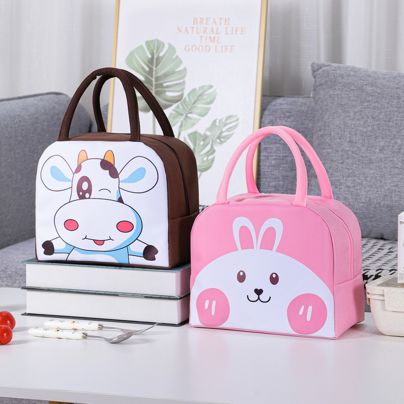 New Cartoon Lunch Bag Factory Insulation Rice Bag Cute Japanese Lunch Bag Lunch Box Handheld Lunch Box Bag Wholesale Bag