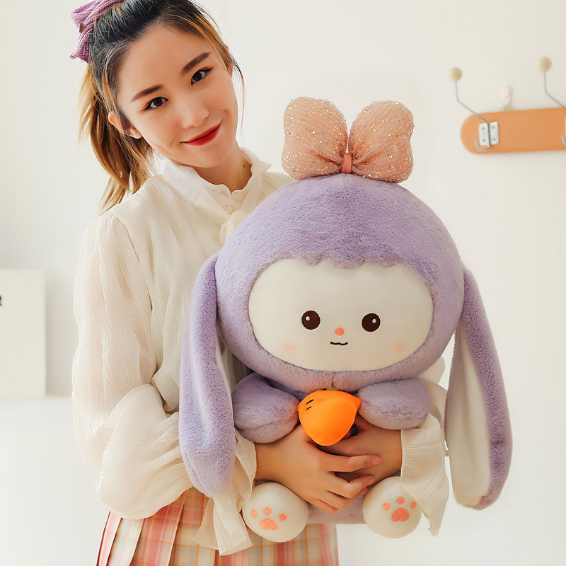 新款兔子毛绒玩具可爱萝卜兔布偶洋娃娃小兔子公仔女孩安抚玩偶