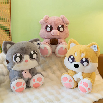 新款大眼萌宠系列公仔毛绒玩具大号布娃娃睡觉抱枕女生生日礼物