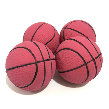 定制颜色橡胶发泡实心弹力球本色篮球儿童手指尖球oemodm