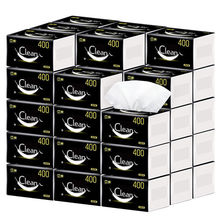 面巾纸抽纸批发400加量装家用整箱家庭大包纸巾卫生纸餐面巾6包