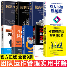 团队运作管理实用书籍9册 用制度管人 带队伍要掌握的关键法则等