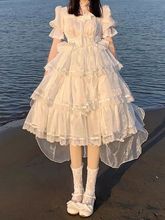 【现货】短袖OP洛丽塔公主裙洋装花嫁生成色三段式lolita连衣裙瑾
