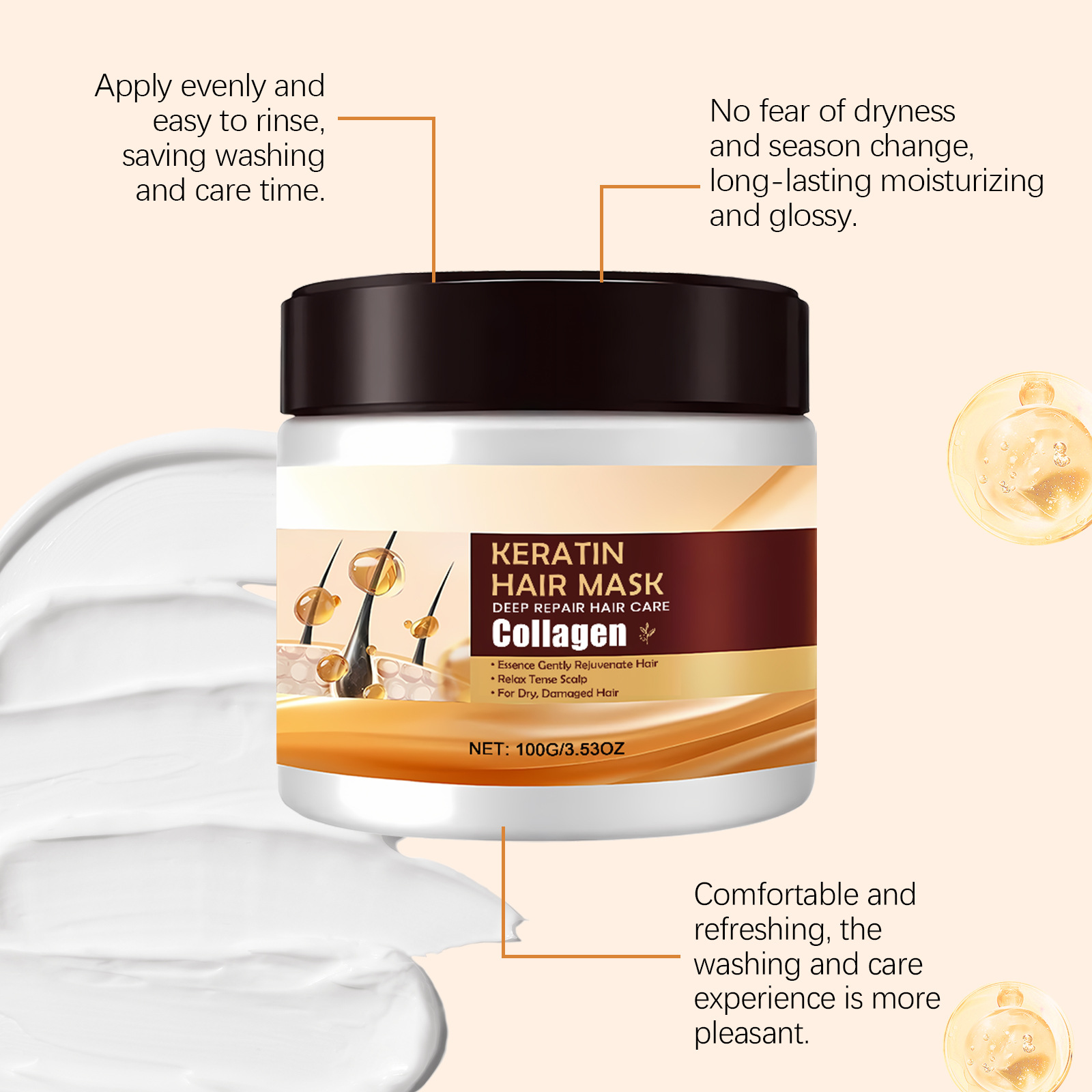 Collagen Hair Mask Anti Prevent Frizz Repairing Damaged Reduce Breakage Eliminating Split Ends Nourish Scalp Smoothing Hair Mask 13 O1CN01kI2JkT1YlqrKVzVC8 !!2214961763100 0 cib
