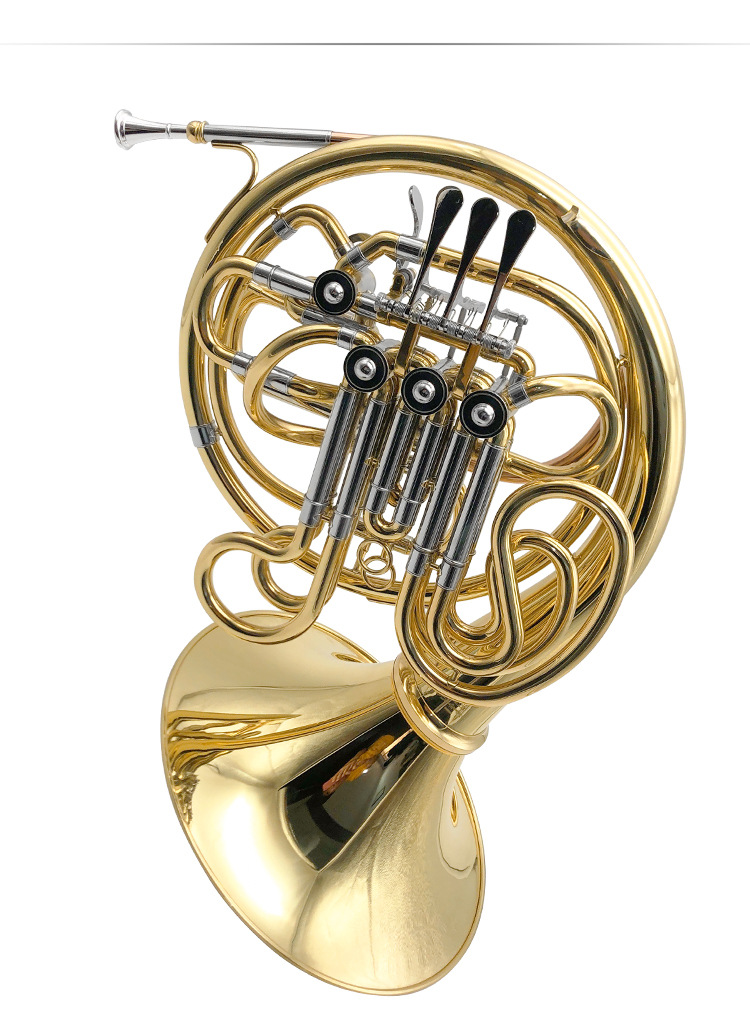 四键双排分体圆号降b/f调变调圆号四键圆号铜管乐器喇叭专业演奏