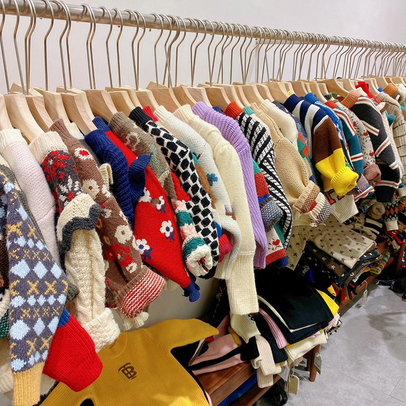 姜小牙 茶子树儿童毛衣针织衫女童男童品牌折扣童装批发一手货源