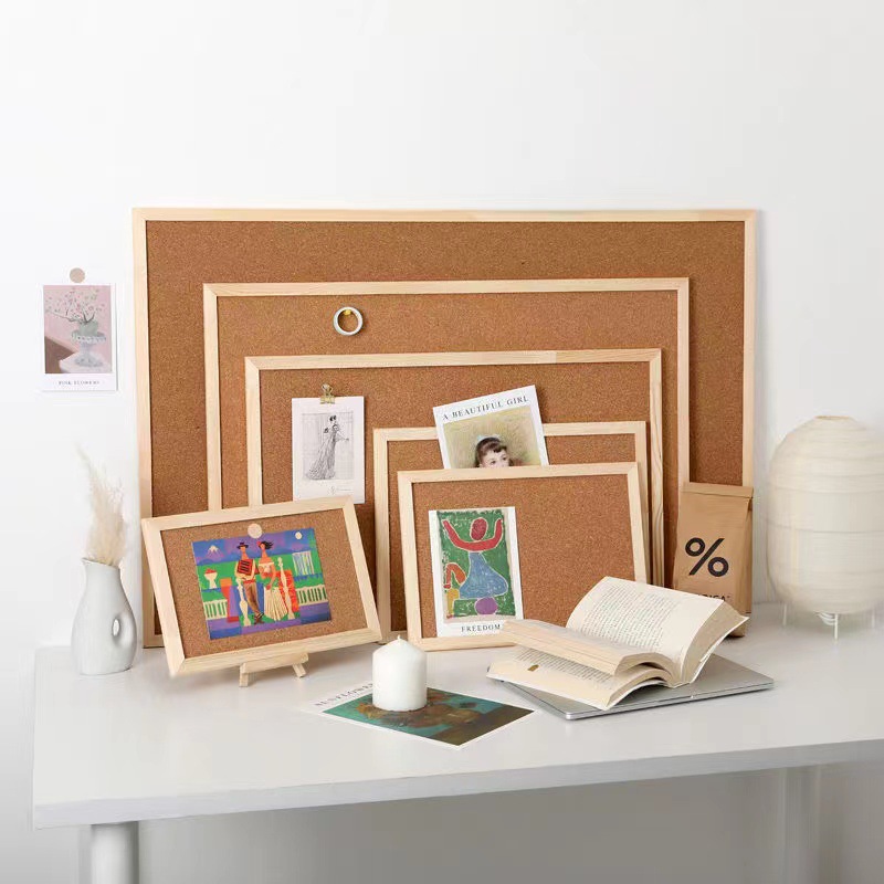 ins拍照道具软木板照片墙图钉展示板留言板毛毡板背景墙黑板白板