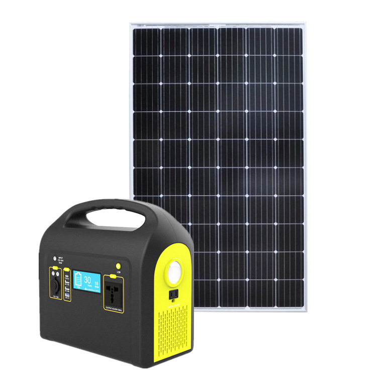 500W Portable Energy Storage Power Supply Small System Solar Power Generation System Household Photovoltaic Generator