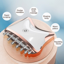 新款电动刮痧经络仪EMS微电流三色彩光循环光疗脸部颈部按摩仪