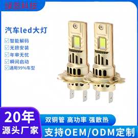 跨境爆款1:1汽车led大灯外贸热销直插H7高亮聚光H4大功率led车灯