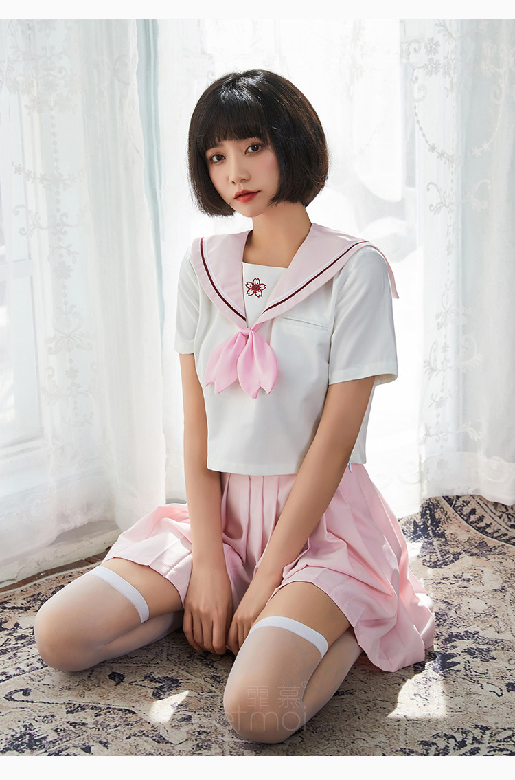 霏慕情趣内衣性感软妹日系水手服jk学生制服百褶短裙女批发7034