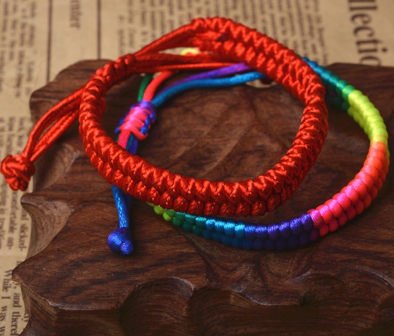 幸运手绳旅游夜市热销红绳手链琵琶结金刚结男女手绳凤尾结小礼物