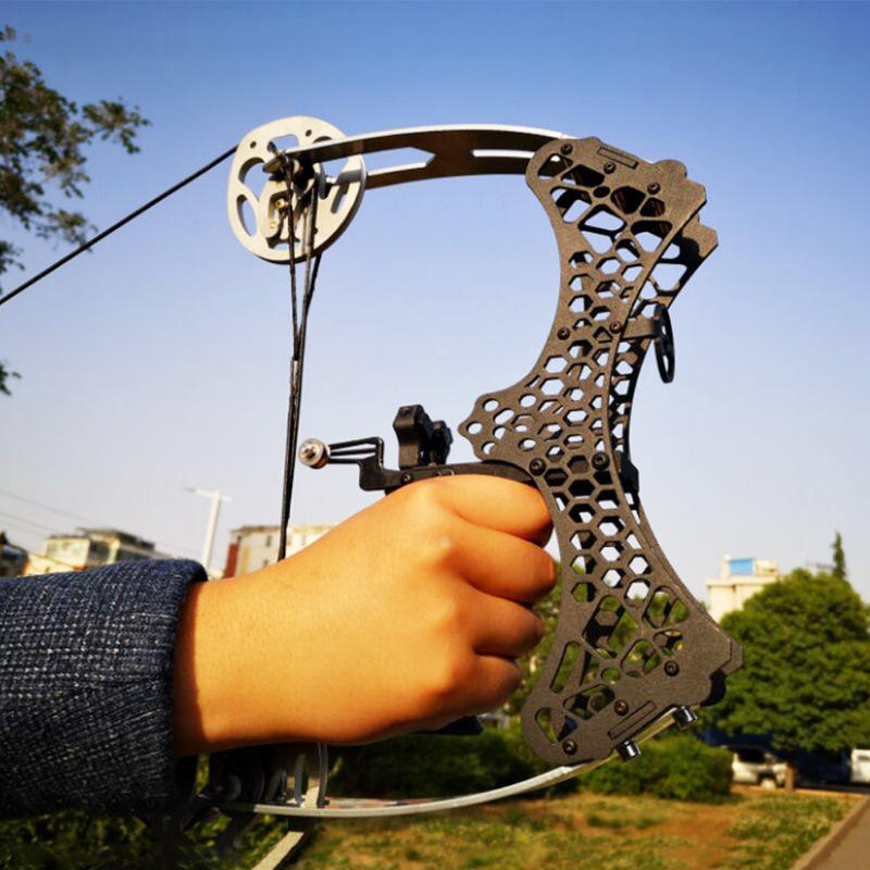 跨境批发迷你玲珑复合弓小型三角滑轮弓箭射击射箭运动入门微型弓