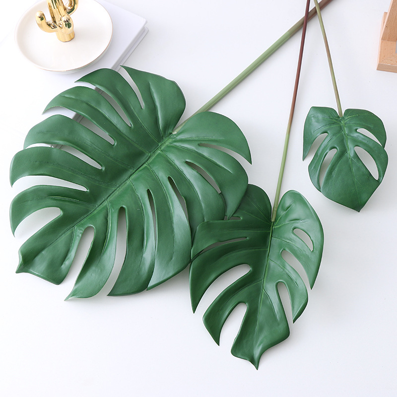 Artificial Plant Plastic Turtle Leaf Green Plant Leaf Fresh Home Decoration Decoration Artificial Turtle Leaf