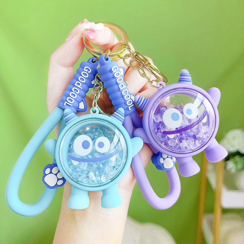 Cartoon Unique Aromatic Beads the Hokey Pokey Little Monster Keychain Exquisite Lovely Bag Pendant Student Small Gift Supply