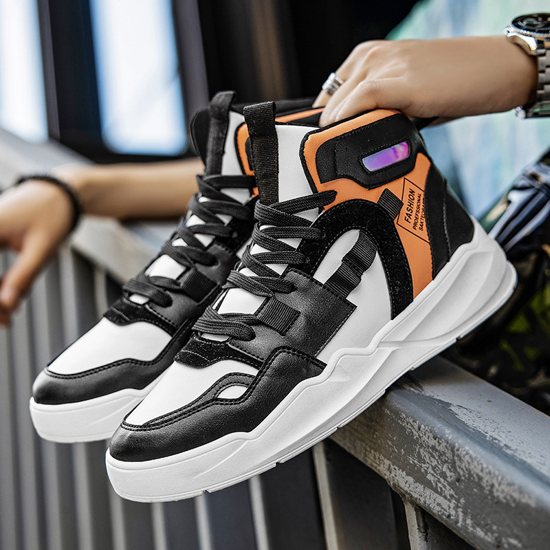 秋冬男鞋2022新款时尚运动鞋网红韩版港风老爹鞋学生休闲网面潮鞋