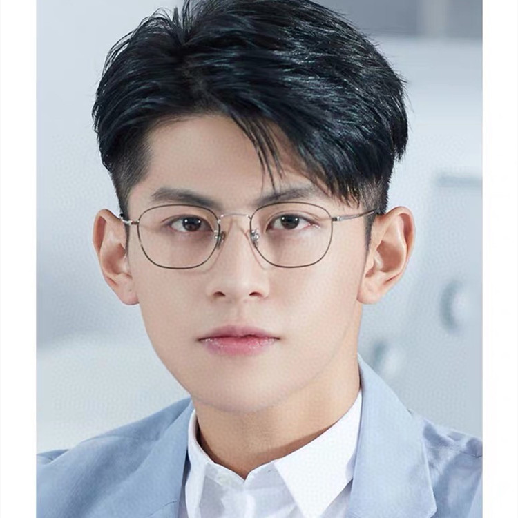 钛合金眼镜框架男小方框修饰脸型丹阳眼镜可配近视防蓝光镜片轻薄