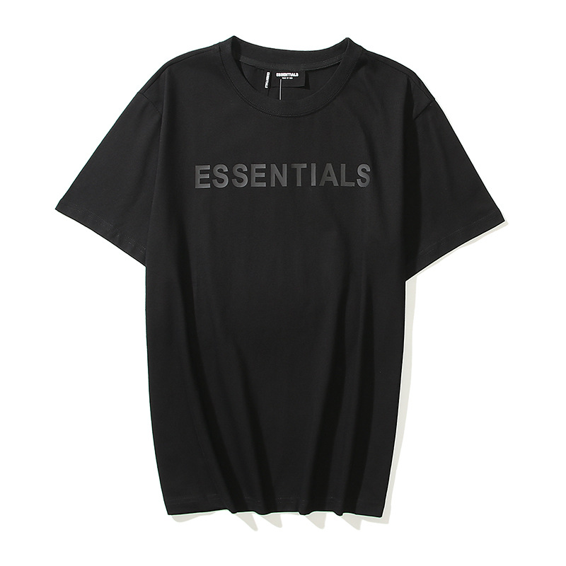 欧美街头 fog立体字母印花短袖t恤男女夏季情侣沙滩宽松半袖潮t恤