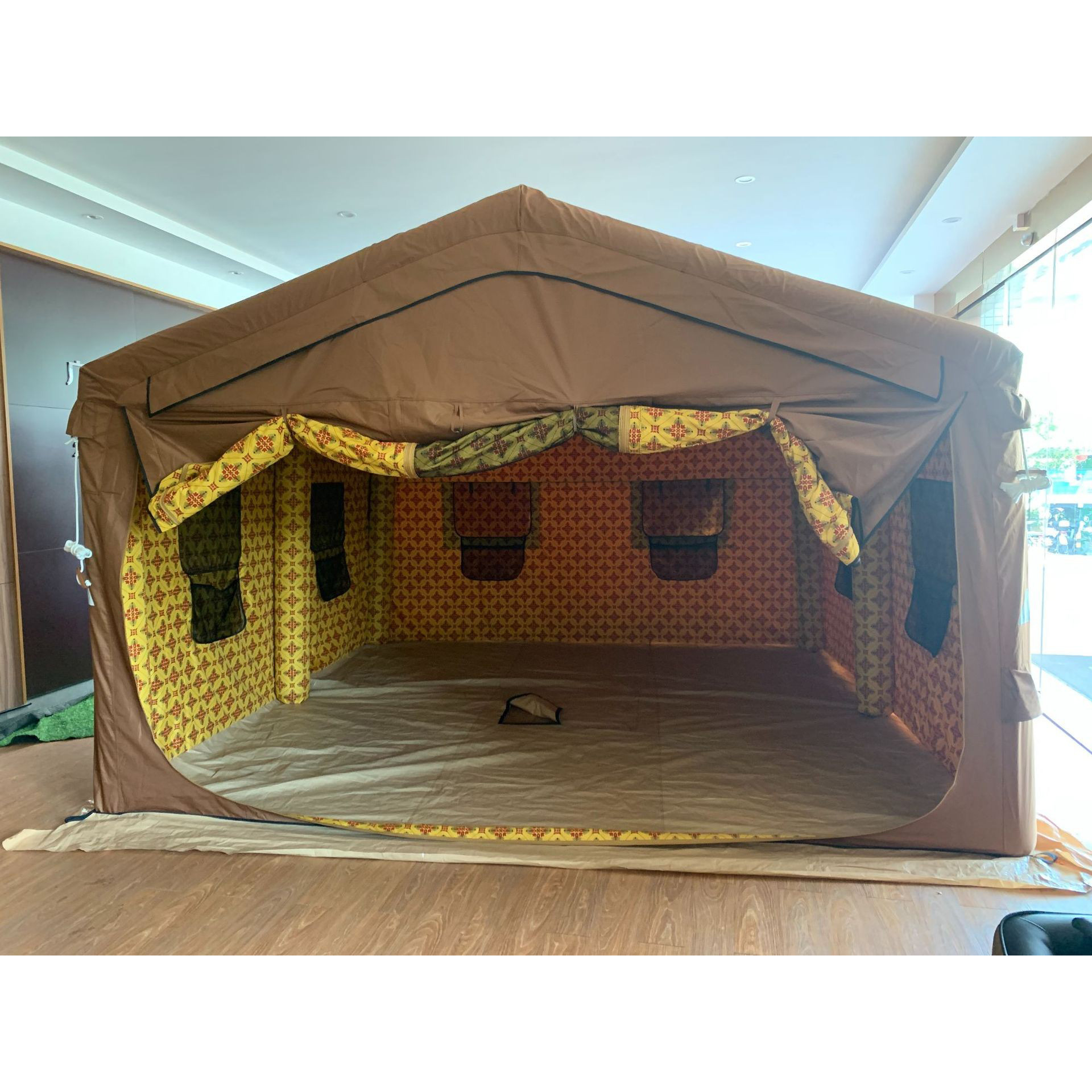 批发出口中东帐篷卡塔尔充气帐篷野外营地3x3米户外充气沙漠帐篷