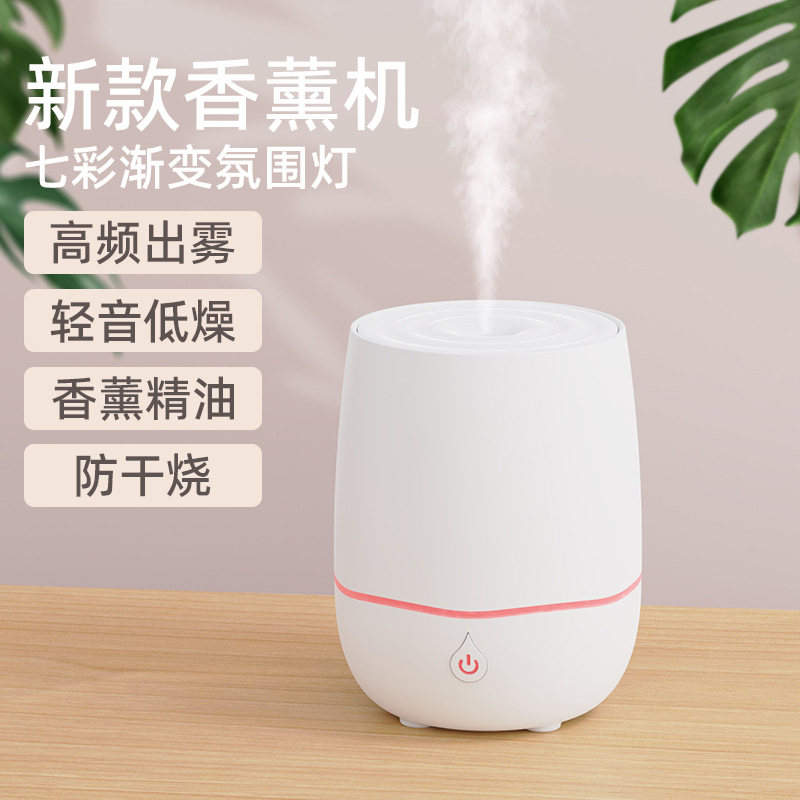 Cross-Border New Fragrance Aromatherapy Machine Ultrasonic Anti-Dry Burning Humidifier Spray Colorful Desktop Essential Oil Air Aromatherapy Machine