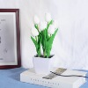New products LED tulips Night light charge simulation Bouquet of flowers Decorative lamp Bedside bedroom dormitory Night light