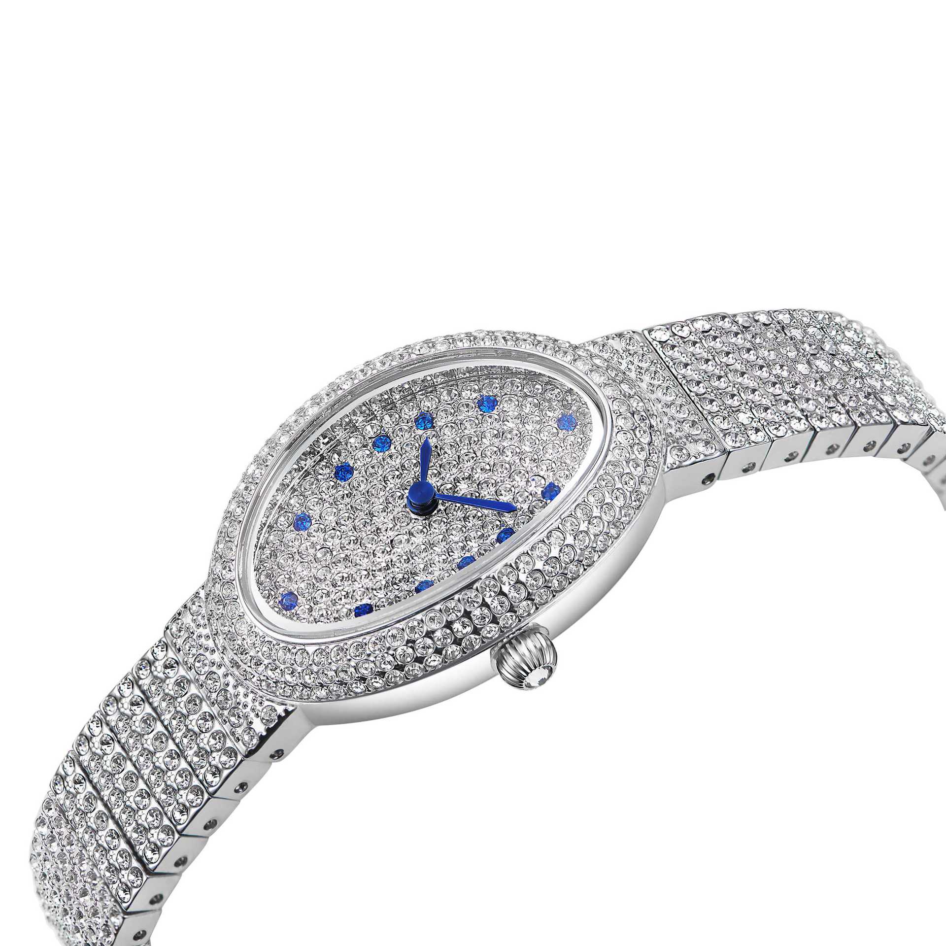 实力工厂专业定制外贸跨境电商抖音同款镶钻满天星时尚女士手表