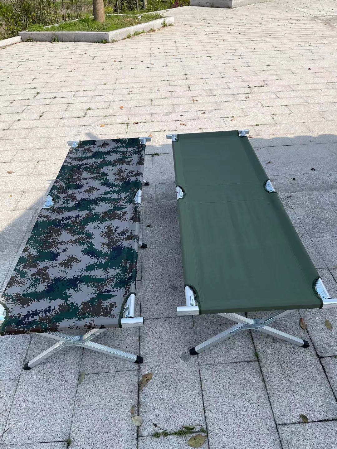 野战部队行军床户外单人折叠床午休便携军绿折叠简易床陪护折叠床