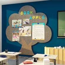 毛毡照片展示班级公告栏许心愿树墙贴互动文化教室布置黑板报装饰