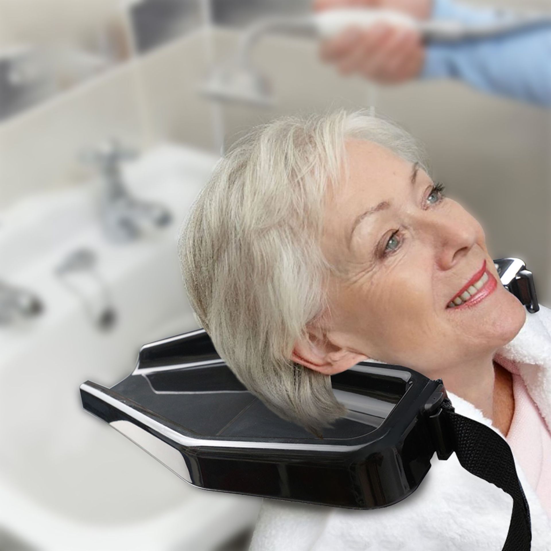 厂家直销t0288便携头戴式洗头盆 老人病人孕妇护理半躺冲水洗发盆