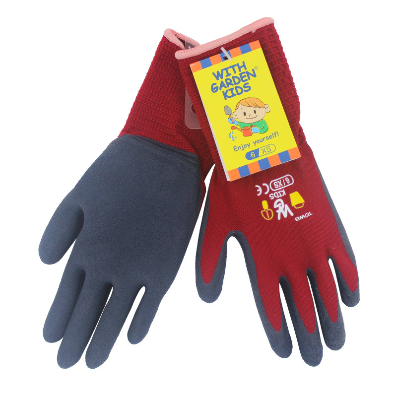 夏季橡胶劳保薄款赶海防咬园艺仓鼠用品防滑小孩儿童防护手套