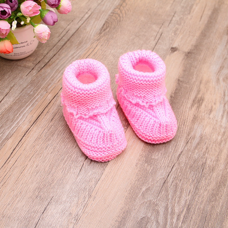 Wool Baby Shoes Spring and Autumn Single-Layer Shoes Newborn Men's and Women's Baby Shoes Woven 0-6 Months Toddler Shoes Wholesale