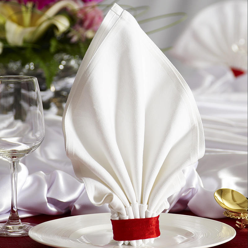 七星岛高档酒店全棉口布餐厅宴会纯棉口布家用餐桌餐垫100%棉口布